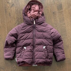 Kids Puffer Jacket - Purple Reversible